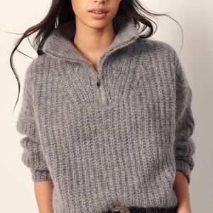 BA&SH Baltan Sweater in Heather Gray